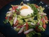 Salade fraiche à l'oeuf mollet
