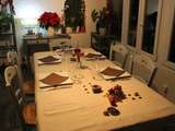 Table automne hiver pour un diner raclette entre amis