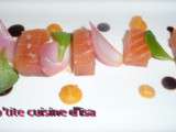 Gravlax de saumon et pickles d'oignon rouge - La p'tite cuisine d'Isa