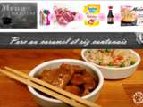 Menu express : Porc au caramel et riz cantonais