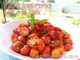 Poêlée de tomates cerises à l'ail et au basilic