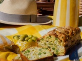 Cake chèvre petits pois