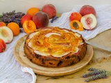 Gâteau fondant pêches abricots
