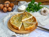 Quiche fromage frais ail et fines herbes