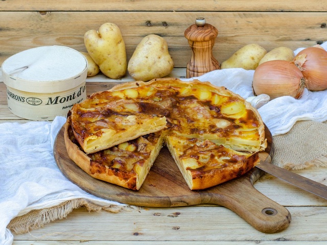Quiche pommes de terre et fromage à raclette - La p'tite cuisine