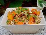 Salade d’automne quinoa, potimarron et châtaignes