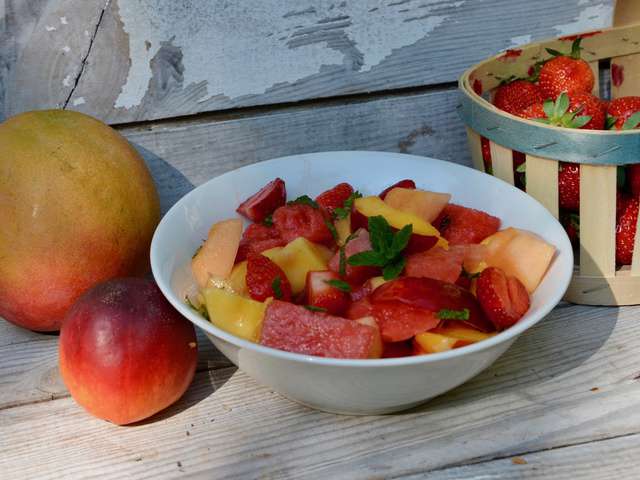 recettes de salade de fruits d été de la p tite cuisine de pauline