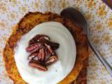 Petit-dejeuner bien aimable (carrot cake pancakes)