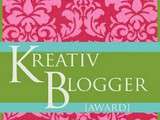 Et un Kreativ Blogger Award, un