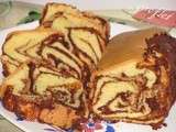 Cake marbré au michoko