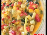 Poêlée courgette, poivron au iCook'in de Guy Demarle