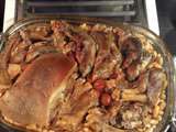 Poitrine, pieds de cochons et haricots blanc, recette omnicuiseur