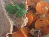 Rôti de veau extra tendre aux carottes