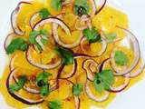 Salade d'orange et d'oignon rouge