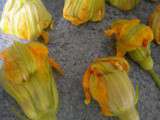 Fleurs de courgettes farcies aux céréales gourmandes