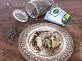 Salade de lentilles et de côtes de bette au Roquefort