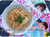 Spaghetti, comme chez mamie anchois & sauce tomate