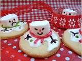 Biscuits bonhomme de neige