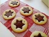 Biscuits étoile vanille et chocolat