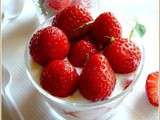 Verrine légère à la fraise