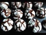 Chocolate Crinkles ou Biscuits craquelés au chocolat