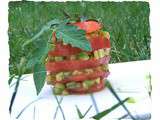 Millefeuille tomate-avocat