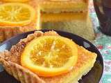 Tarte orange et crème d’amandes