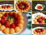 Melon et fraises au Pineau des Charentes ou comment agrémenter des fruits pas au top