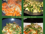 Wok de légumes à la dinde