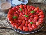 Tarte fraises & chocolat de « quand j’étais petite » – {Passe-plat entre amis #8}