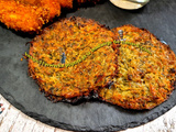 Galettes de pommes de terre aux deux fromages