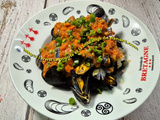 Moules sauce poivrons et chorizo