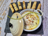 Œuf cocotte au jambon sec et comté