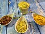 Quatre sauces pour fruits de mer