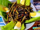 Salade de haricots verts et riz noir - la popote et la boulange de Nanard