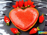 Tarte cœur de fraises - la popote et la boulange de Nanard
