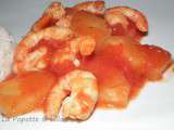 Crevettes sauce aigre-douce