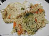 Filet de Julienne, riz et ses légumes (cookeo ou pas)