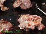 Joues de porc grillées à la plancha ou barbecue