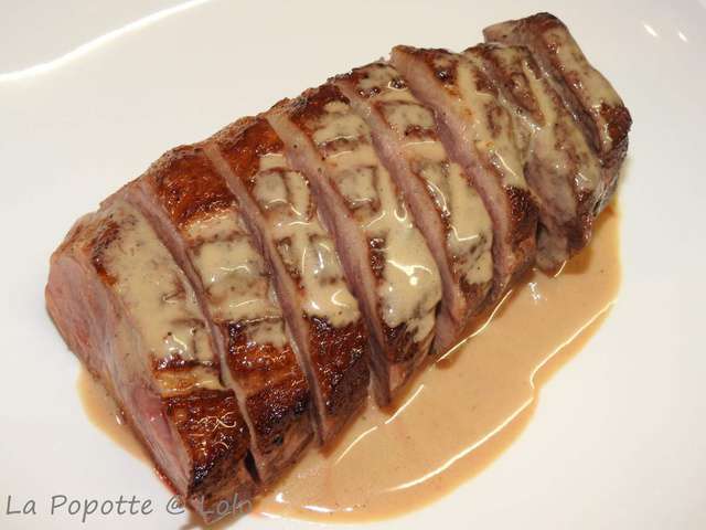 Recette Magret de canard sauce foie gras (facile, rapide)