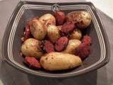 Pommes de terre Grenailles fondante aux chorizo