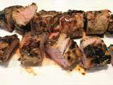 Filets de porc ou d’agneau au barbecue dans une « p’tite sauce » pas piquée des vers