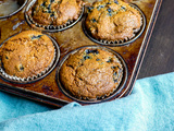 Muffins de Camille aux bleuets, sirop d’érable et pvt