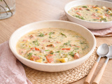 Soupe de saumon à la finlandaise allégée (lohikeitto)