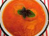 Soupe-repas à la tomate et aux boulettes de chorizo