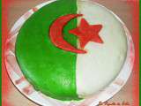 Bolo de côcô ( avec décor drapeau Algérien )