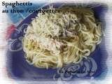 Spaghettis au thon et à la courgette