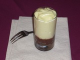 Verrine : Espuma de pommes de terre et boudin noir