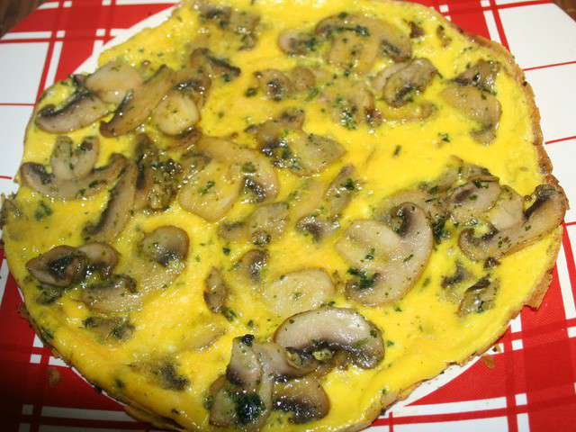 Recettes d'Omelette aux champignons de La recette authentique de