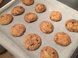 Chocolate, Brazil nuts and peanut butter cookies